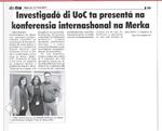 Investigadó di UoC ta presentá na konferensia internashonal na Merka